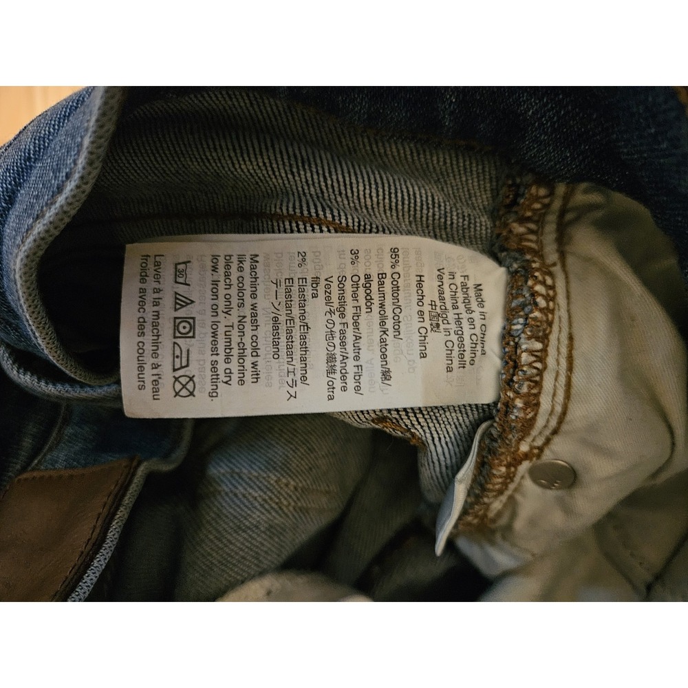 Madewell Jeans Women's Size 24 Blue Cali Demi Boot Raw Hem Casual Western *flaw* - Picture 8 of 12